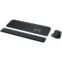 Logitech MX Keys Combo for Business - Graphite - Wireless RF + Bluetooth, Spanish QWERTY, White LED Backlight