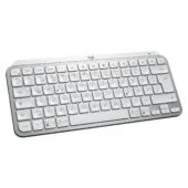 Logitech MX Keys Mini - Compact Wireless QWERTZ Keyboard - Pale Gray, LED Backlight, Bluetooth & Logi Bolt