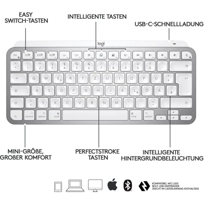 Logitech MX Keys Mini for Mac - Backlit keyboard with macOS legends — image 14