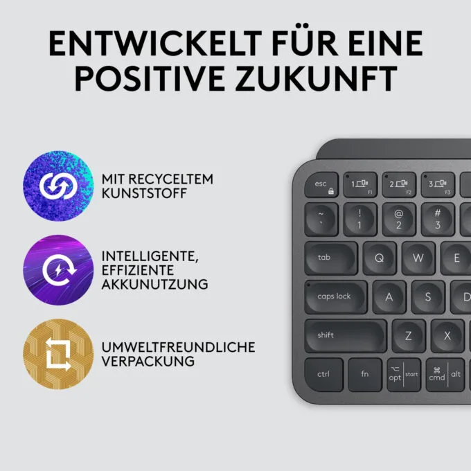 Logitech MX Keys Mini Graphite German QWERTZ LED Backlit Wireless - 920-010559 — image 8