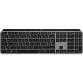 Logitech MX Keys S for Mac - Wireless 2.4GHz & Bluetooth - White Backlit, Aluminum/Black, USB-C Rechargeable
