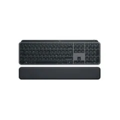 Logitech MX Keys S Wireless Keyboard + MX Palm Rest - 920-011567 - Graphite, German QWERTZ, Bluetooth & 2.4GHz