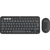 Logitech Pebble 2 Combo - Pebble 2 - Graphite, Tri-Mode Wireless Keyboard