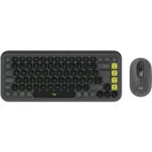 Logitech POP Icon Combo - Graphite - Wireless Bluetooth Mini QWERTY Keyboard (Italian) & Ambidextrous Mouse