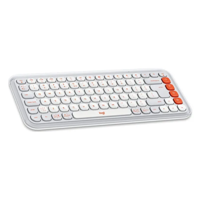 Logitech POP Icon Combo - Wireless Bluetooth Mini QWERTY Keyboard & Mouse - Off-White — image 3