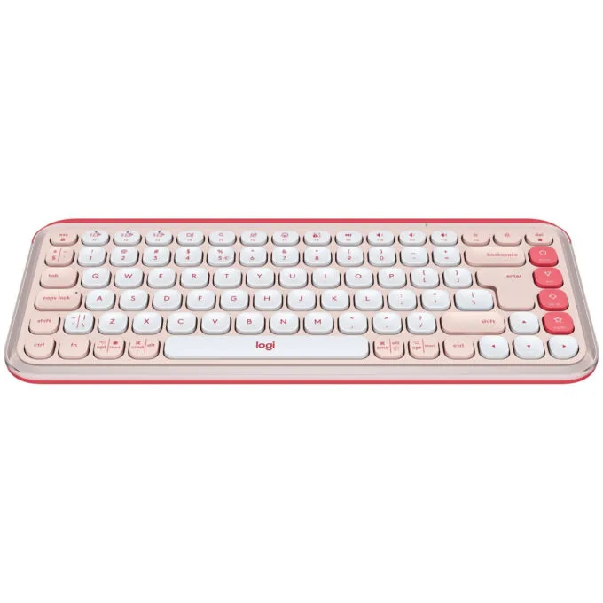 Logitech POP Icon Keys - 920-013073 - Mini Bluetooth Wireless Scissor-Key Keyboard, Rose — image 2