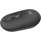 Logitech POP Mouse - Graphite - Ambidextrous Bluetooth Optical Mouse with Emoji Button, Replaceable AA