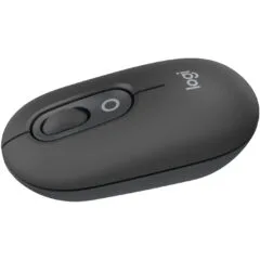 Logitech POP Mouse - Graphite - Ambidextrous Bluetooth Optical Mouse with Emoji Button, Replaceable AA