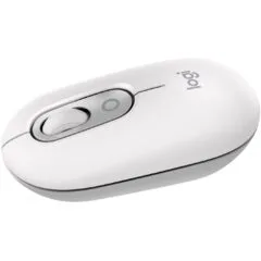 Logitech POP Mouse with Emoji - OFF-WHITE - Ambidextrous Office Mouse
