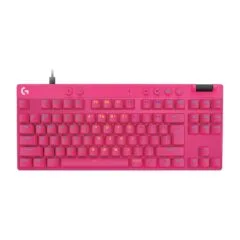 LOGITECH PRO X TKL RAPID - PRO X TKL RAPID - Magenta (US), QWERTY US International, Magnetic-mechanical switch, LED, Wired USB
