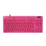 LOGITECH PRO X TKL RAPID - PRO X TKL RAPID - Magenta (US), QWERTY US International, Magnetic-mechanical switch, LED, Wired USB