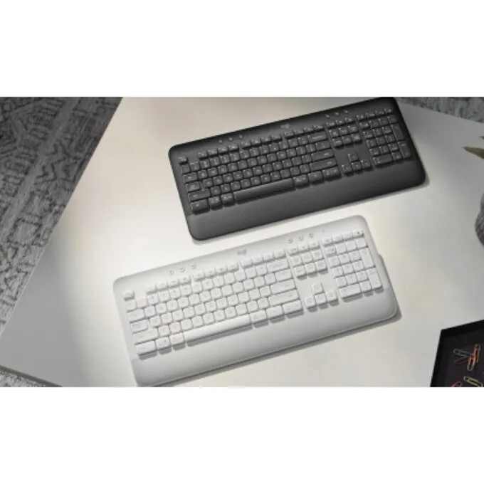 Logitech Signature K650 - Bluetooth 5.1 Full-Size QWERTZ German Membrane Keyboard, Off-White — image 3