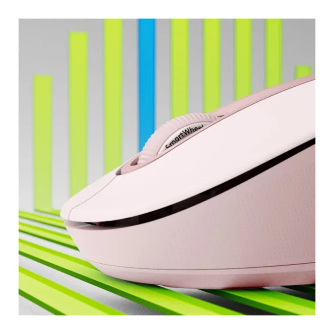 Logitech Signature M650 - 910-006237 - Pink Right-Hand Ergonomic Silent Wireless Mouse — image 2