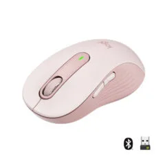 Logitech Signature M650 - 910-006237 - Pink Right-Hand Ergonomic Silent Wireless Mouse