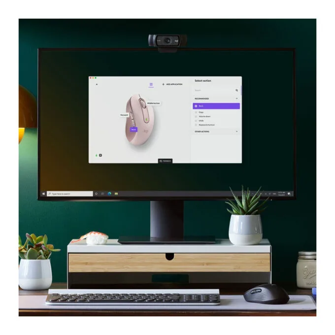 Logitech Signature M650 - 910-006237 - Pink Right-Hand Ergonomic Silent Wireless Mouse — image 4