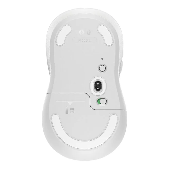 Logitech Signature M650 Large - White - Wireless Right-Hand Office Mouse, 4000 DPI, Bluetooth & Logi Bolt — image 2