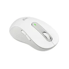 Logitech Signature M650 Left-Hand Wireless Mouse - 910-006240 - White, Silent Click, RF + Bluetooth, AA Battery