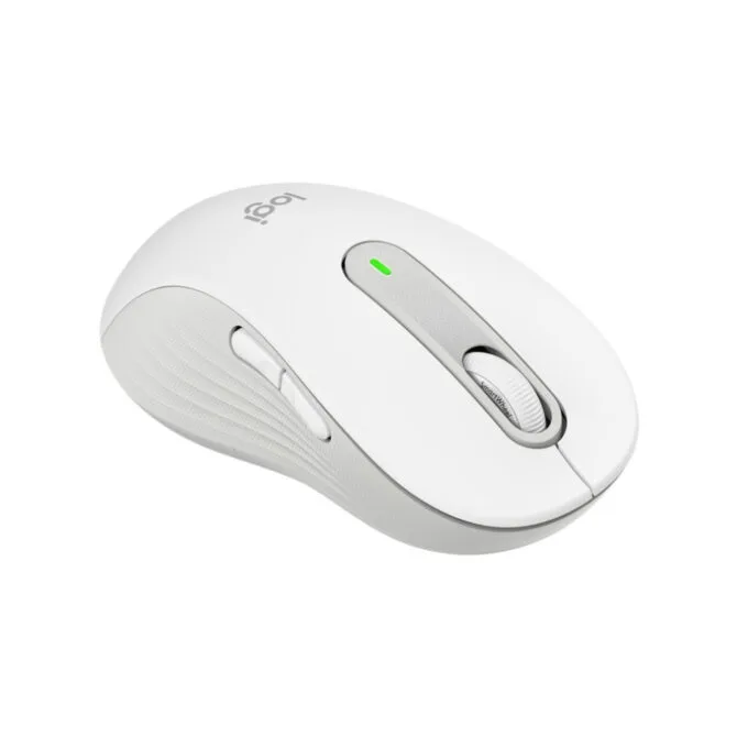 Logitech Signature M650 Left-Hand Wireless Mouse - 910-006240 - White, Silent Click, RF + Bluetooth, AA Battery — image 1