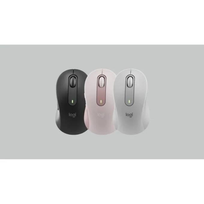 Logitech Signature M650 Mouse - M650 - Rose, 5-button, wireless, BT & 2.4 GHz with Bolt USB receiver — image 2