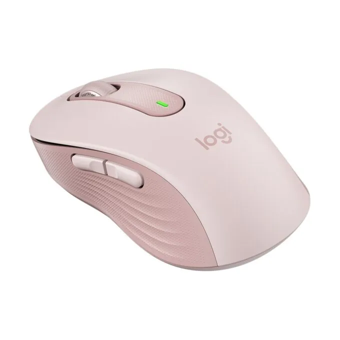 Logitech Signature M650 Mouse - M650 - Rose, 5-button, wireless, BT & 2.4 GHz with Bolt USB receiver — image 3