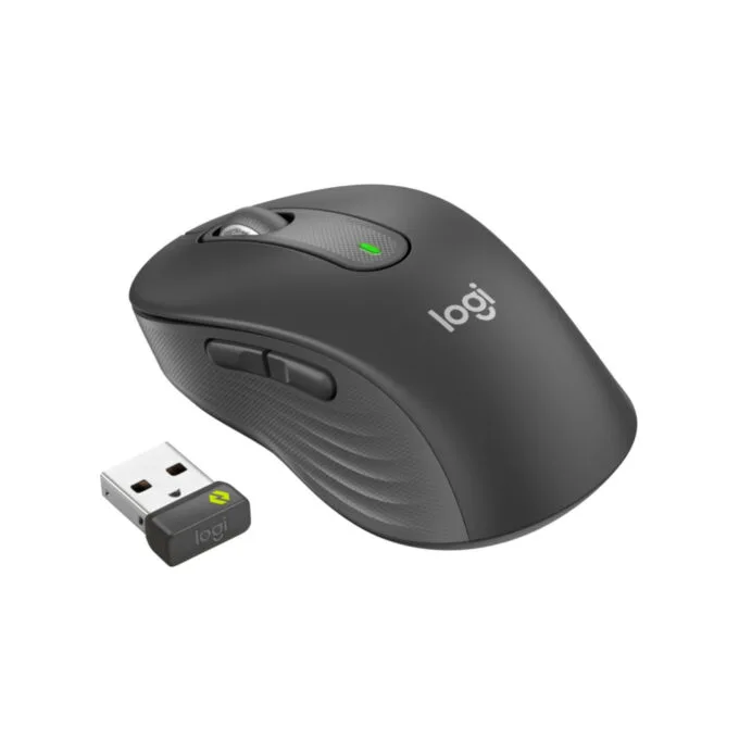 Logitech Signature M650 Wireless Mouse - 910-006274 - Graphite, Right-Hand Ergonomic, RF + Bluetooth, 4000 DPI, AA Battery — image 5