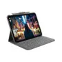Logitech Slim Folio Keyboard Case - 920-011423 - Oxford Grey, German QWERTZ, Bluetooth, for iPad