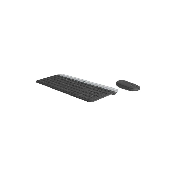 Logitech Slim Wireless Keyboard + Mouse Combo - MK470 - Slim Full-Size, Graphite, 2.4GHz RF — image 2