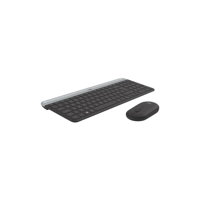 Logitech Slim Wireless Keyboard + Mouse Combo - MK470 - Slim Full-Size, Graphite, 2.4GHz RF — image 6