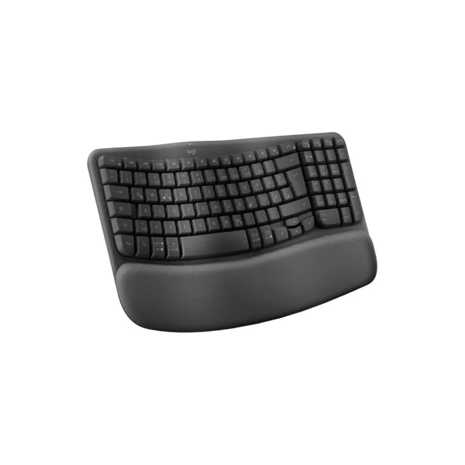 Logitech Wave Keys - 920-012283 - Wireless Ergonomic Keyboard, Graphite, Full-size QWERTZ, 2.4GHz + Bluetooth — image 2
