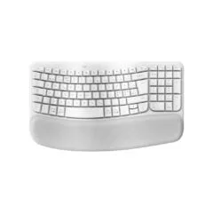 Logitech Wave Keys Keyboard with cushioned palm rest - Off-white