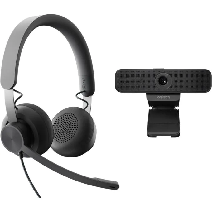 Logitech Wired Personal Video Collaboration Kit - USB-C/USB 3.0 Connectivity - Wired webcam for personal video calls — image 1