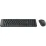 Logitech Wireless Desktop - MK220 - Full-size RF 2.4GHz Keyboard & Mouse, QWERTZ, Black