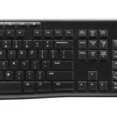 Logitech Wireless Keyboard & Mouse Combo MK270 - Black - Full-size UK QWERTY, 2.4GHz Nano Receiver