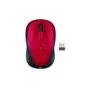 Logitech Wireless Mouse M235 - 910-002496 - Red, Ambidextrous, 2.4 GHz RF, 3-Button