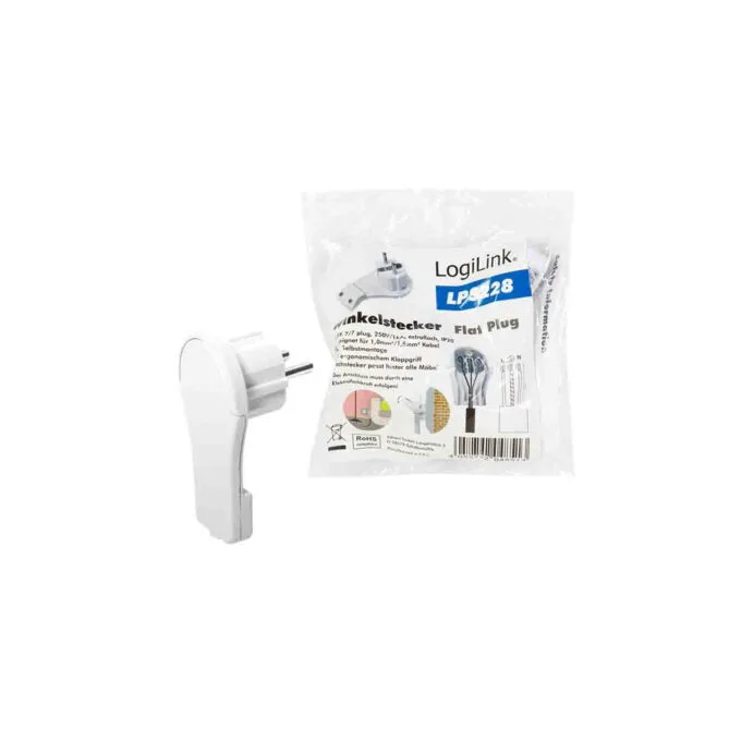 LPS228 POWER PLUG FOR SELF ASSEMBLING, CEE 7 7, FLAT WHITE, LOGILINK — image 5