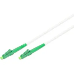 LWL Patchkabel LCA to LCA - 10.00 m Singlemode LC/APC, Green/White, G.657.A2, LSZH
