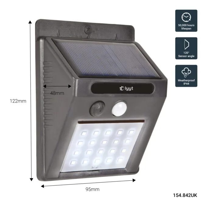 LYYT Solar Security Light - 154.842UK - 20 LED Solar Security Light with Motion Sensor — image 3