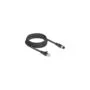 M12 cable X-coded 8 pin socket to RJ-45 plug, Cat.5e S FTP