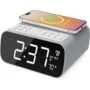 Majority Darwin Bedside Radio - Bedside Radio with Alarm Clock, Wireless Charger, FM, Bluetooth & LCD Screen with Tempereature