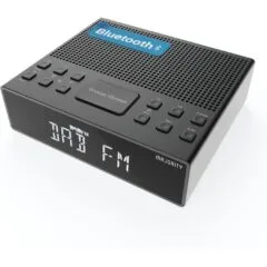 Majority KNAPWELL Radio Bedside Clock - Dual Alarm FM,BT,USB Charging