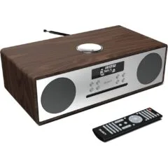 Majority OAKINGTON Mini HiFi System - 120W CD-BT-USB-FM Walnut