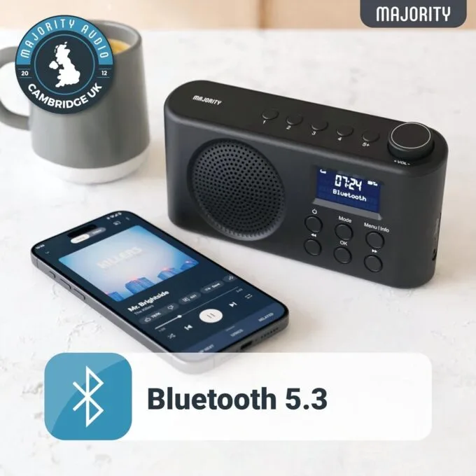 Majority ORWELL Radio Portable with Display & Bluetooth-USB-FM - Portable, Display, Bluetooth-USB-FM — image 2