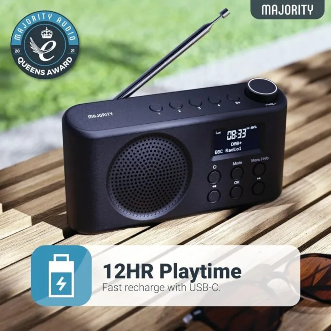 Majority ORWELL Radio Portable with Display & Bluetooth-USB-FM - Portable, Display, Bluetooth-USB-FM — image 4