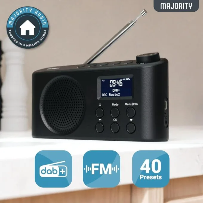 Majority ORWELL Radio Portable with Display & Bluetooth-USB-FM - Portable, Display, Bluetooth-USB-FM — image 5