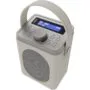 Majority Radio Portable FM, BT, Alarm & Sleep Timer Little Shelford White Grey - Portable FM, BT, Alarm & Sleep Timer