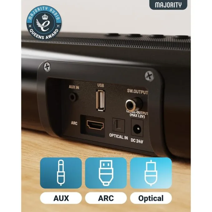 Majority Soundbar - NAGA 40 - 80W 2.1 3D Sound Built-in Sub — image 6