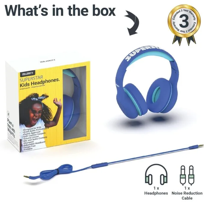 Majority SUPERSTAR Headphones - Kids - Over Ear - Blue — image 8