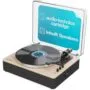 Majority Turntable Folio Stereo Speakers - AT3600L - Cartridge & Pitch Control