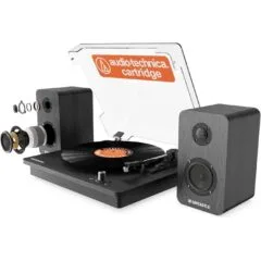Majority Turntable - TT200 - Belt Drive & 2x External 50W Speakers