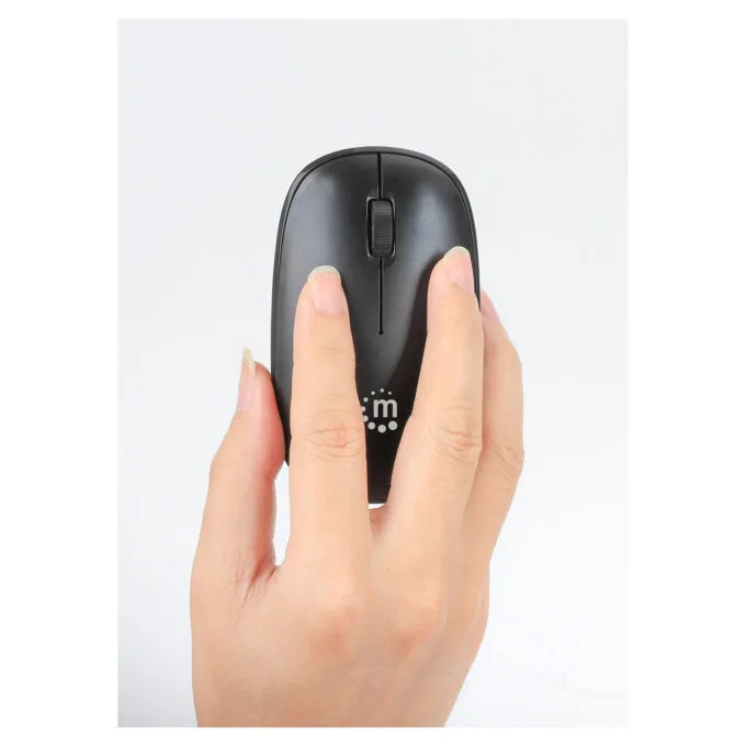 MANHATTAN MW3050 Kabellose USB-Maus 3 Tasten Mausrad schwarz — image 6